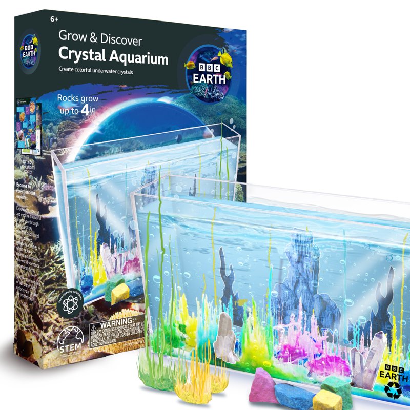 Kids Crystal Aquarium Kit - STEM Science Experiment Set for Ages 6+