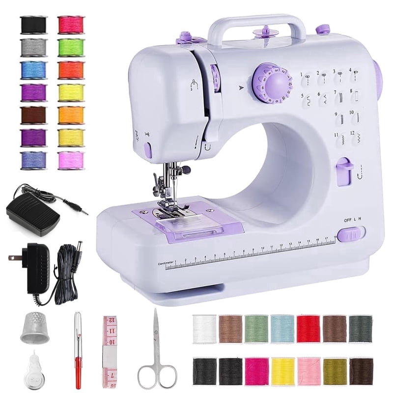 Portable Sewing Machine for Beginners with 12 Stitches, Compact & Lightweight