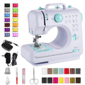Beginner Sewing Machine with 12 Stitches, Easy Portability & Dual Power