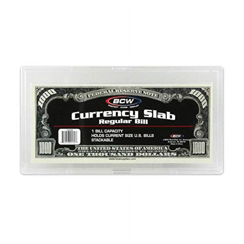Deluxe Currency Slab - Regular Bill Display Holder for Currency Collecting