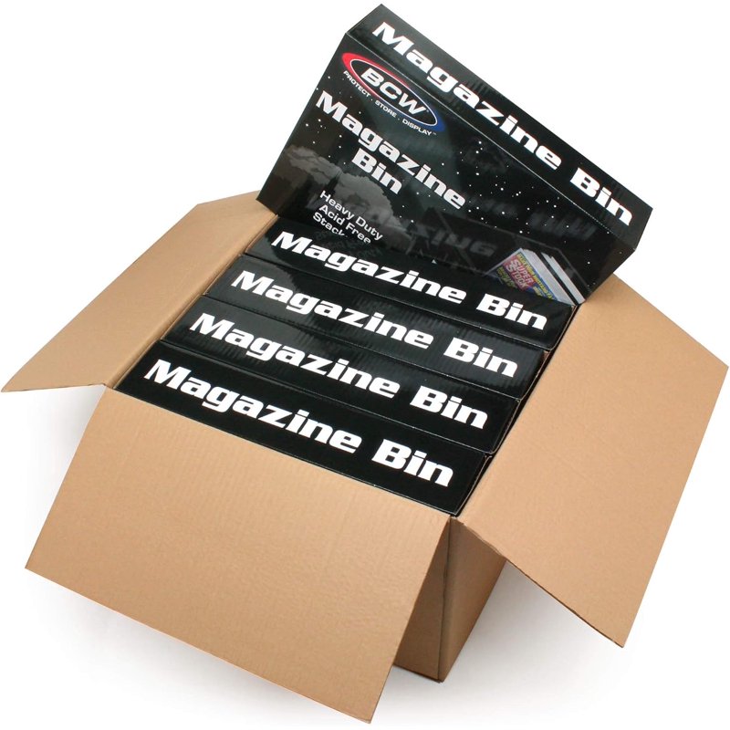 Magazine & Document Storage Bin – Heavy-Duty, Acid-Free Organizer for Magazines & Comics