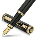Luxury Fountain Pen with 24K Gold Finish and Gilded Nib - Elegant Gift Set