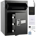 Depository Safe Box with Drop Slot and Emergency Keys - 2.5C Carbon Steel Security Safe