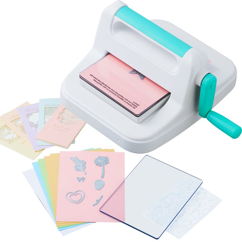 Manual Die Cutting & Embossing Machine for Crafts and Cardmaking, 6 Inch Portable