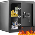 Digital Security Safe Box 1.8 Cu Ft with Inner LED Light and Dual Lock System