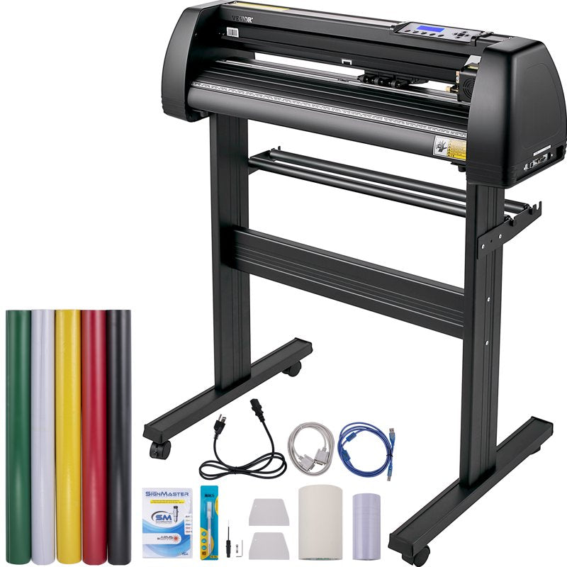 Vinyl Cutter Plotter Machine 720mm Sign Making for Windows with LCD Display