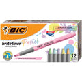 Pastel Highlighters Set - Chisel Tip, Textured Grip, 72 or 144 Pieces