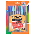 Assorted Color Ballpoint Pens 1.6mm Bold Point 24 Pack - Smooth Writing