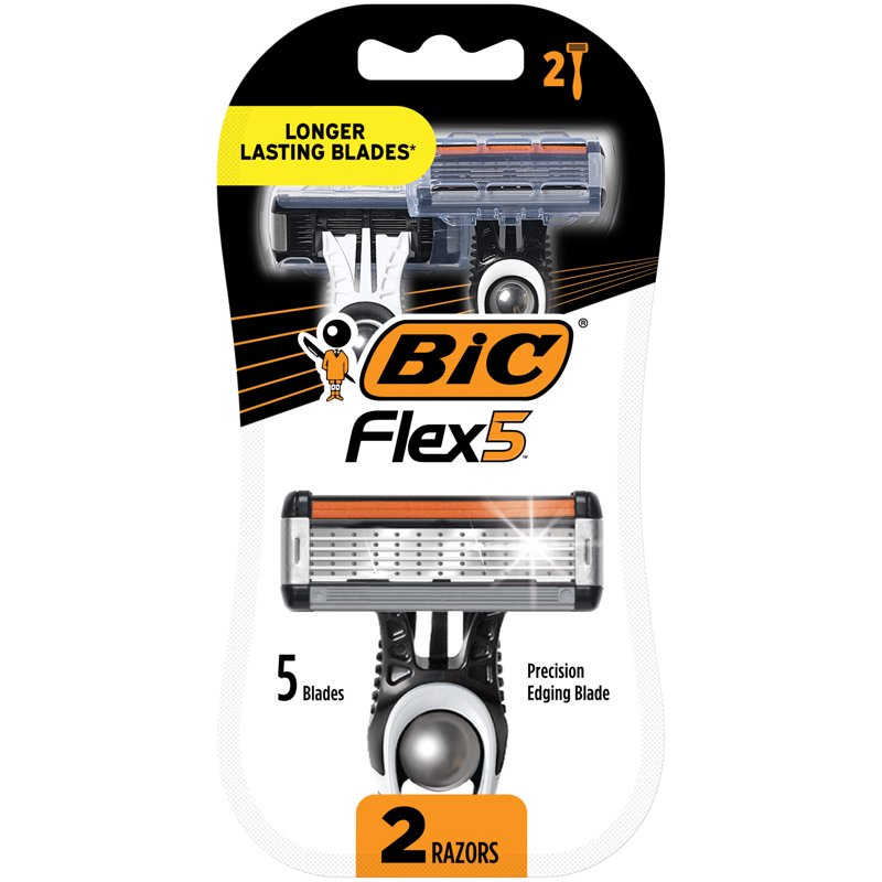 Disposable Men's Razor with 5 Blades - Pack of 10