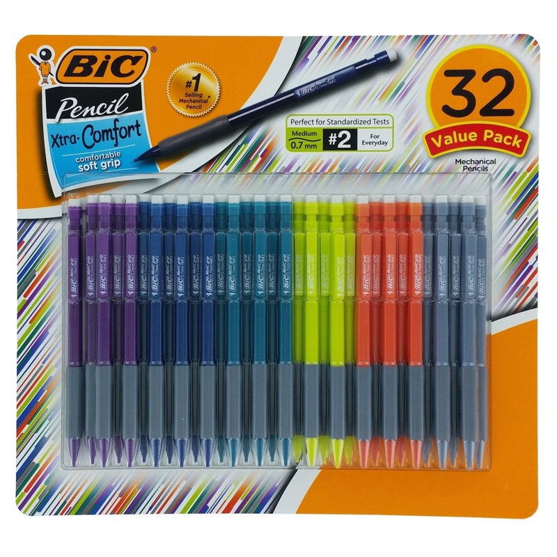 Mechanical Pencil HB 0.7mm - Pack of 32 Writing & Drawing Pencils