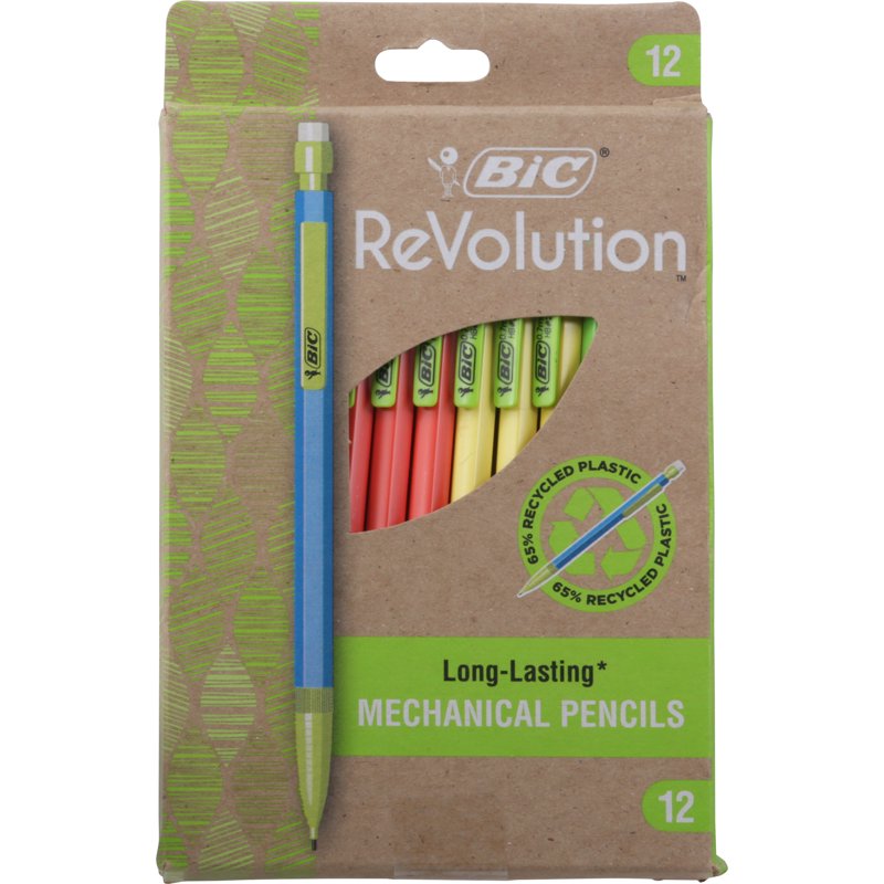 BIC ReVolution Mechanical Pencil 0.7mm - Recycled, Smooth Writing