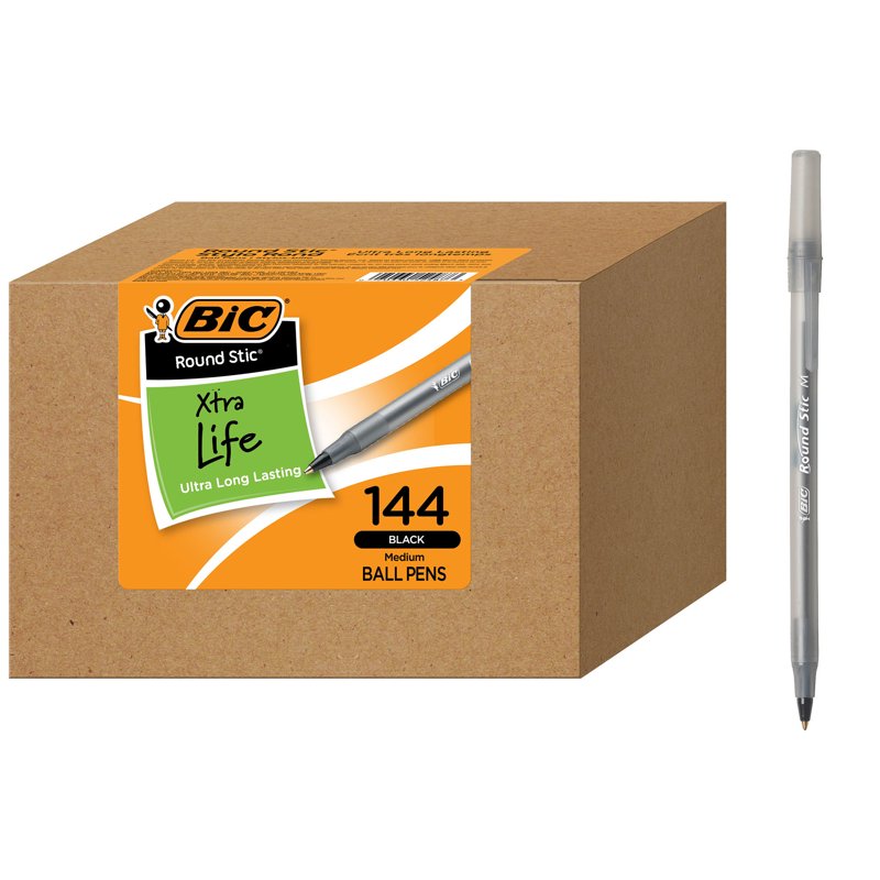 Ballpoint Pens Bulk Pack 144 Black Medium Point Office & School Supplies