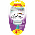 Disposable Women's Razors with 5 Flexible Blades - Sensitive Skin, 4 Count