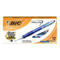 BIC Medium Point Retractable Ball Pen Set 1.0mm Blue 12-Pack