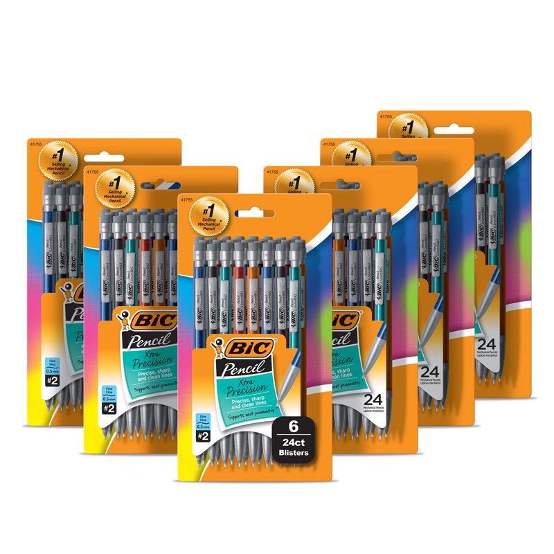 Precision Mechanical Pencils 0.5mm - 144 Pack, Erasable, No Sharpening Needed