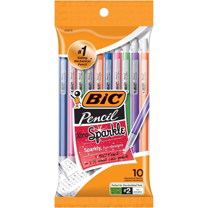 Mechanical Pencil 0.7mm - 10 Pack for Writing and Testing