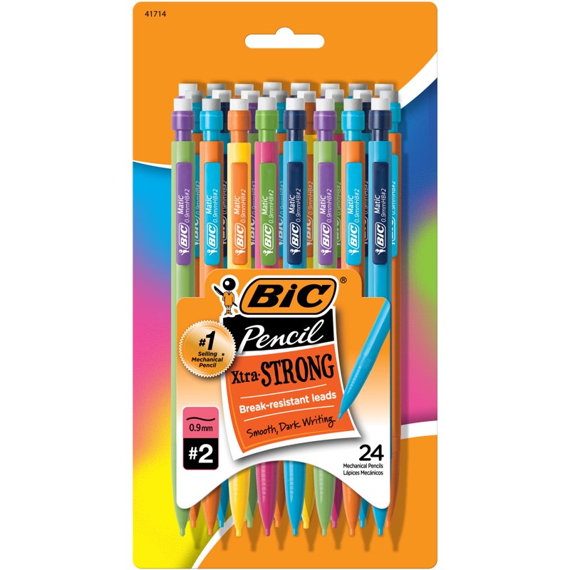Mechanical Pencils 0.9mm - Pack of 24, Break-Resistant Lead for Students and Teachers