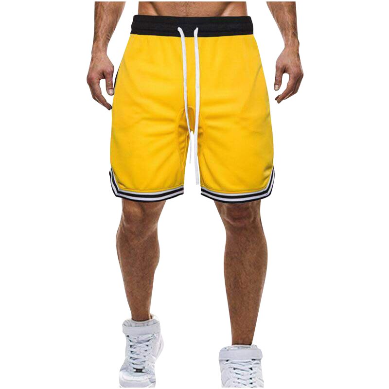 Plus Size Men's Basketball Shorts Lightweight Breathable Gym Running Shorts with Pockets