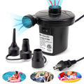 Electric Air Pump for Inflatable Items — Portable Quick-Fill Inflator & Deflator with 3 Nozzles