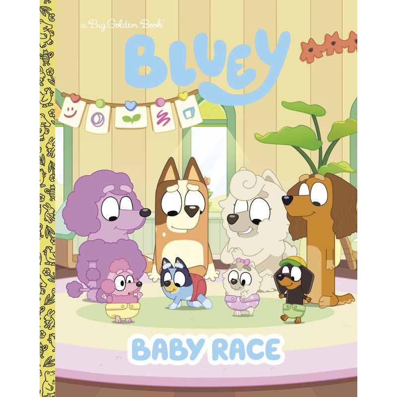 Bluey Baby Race Big Golden Book - Walmart Exclusive