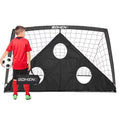 BOHEN 6x4FT Portable Soccer Goal with Net, Stakes & Carry Bag - Black