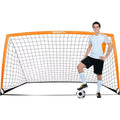 BOHEN 9x5 ft Portable Kids Soccer Goal – Orange 9x5FT, 1 Pack with Carry Bag