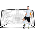 BOHEN 9x5ft Portable Soccer Goal with Carry Bag – Outdoor Backyard Practice, Black