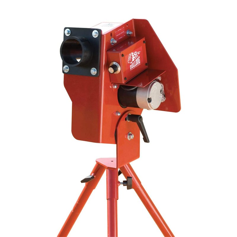 Baseball Softball Pitching Machine - Single Wheel, Adjustable Speed 30-60 MPH