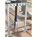 Heavy-Duty Galvanized Steel Bat Rack for Dugouts - Holds 14 Bats