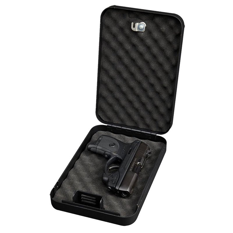 TSA Approved Personal Vault Key Lock with Steel Security Cable - Black