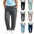 Plus Size Workout Joggers for Women Lightweight Athletic Pants with Zipper Pockets