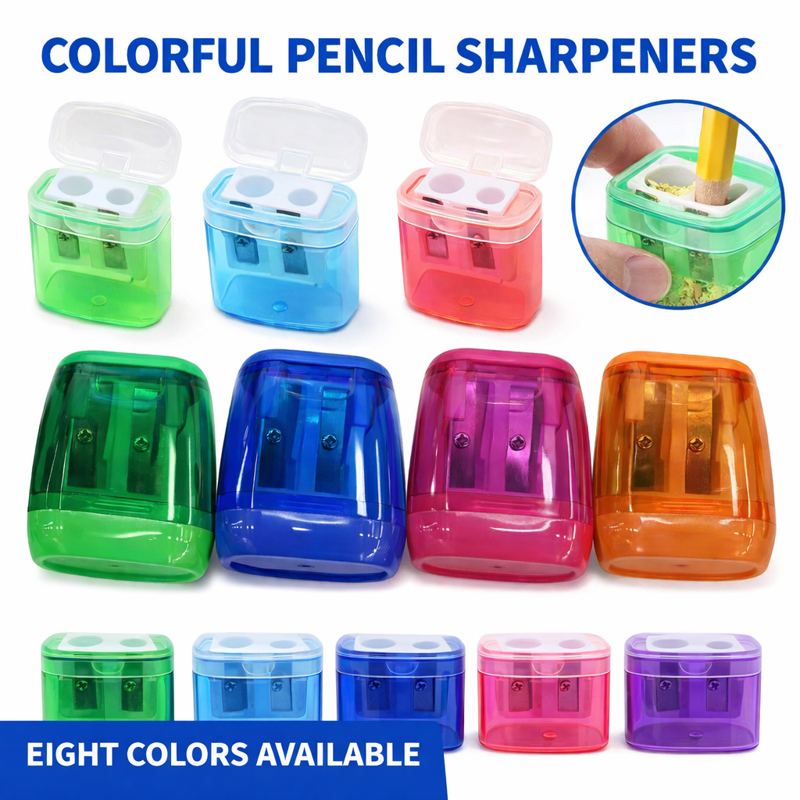 Manual Pencil Sharpener Double Hole Portable Office & School Supplies