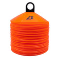 7.25-Inch Sports Training Cones for Athletics & Drills - Bright Orange Set