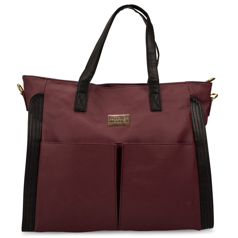 Vegan Leather Travel Tote Bag for Women & Teens - Spacious Weekender Duffle