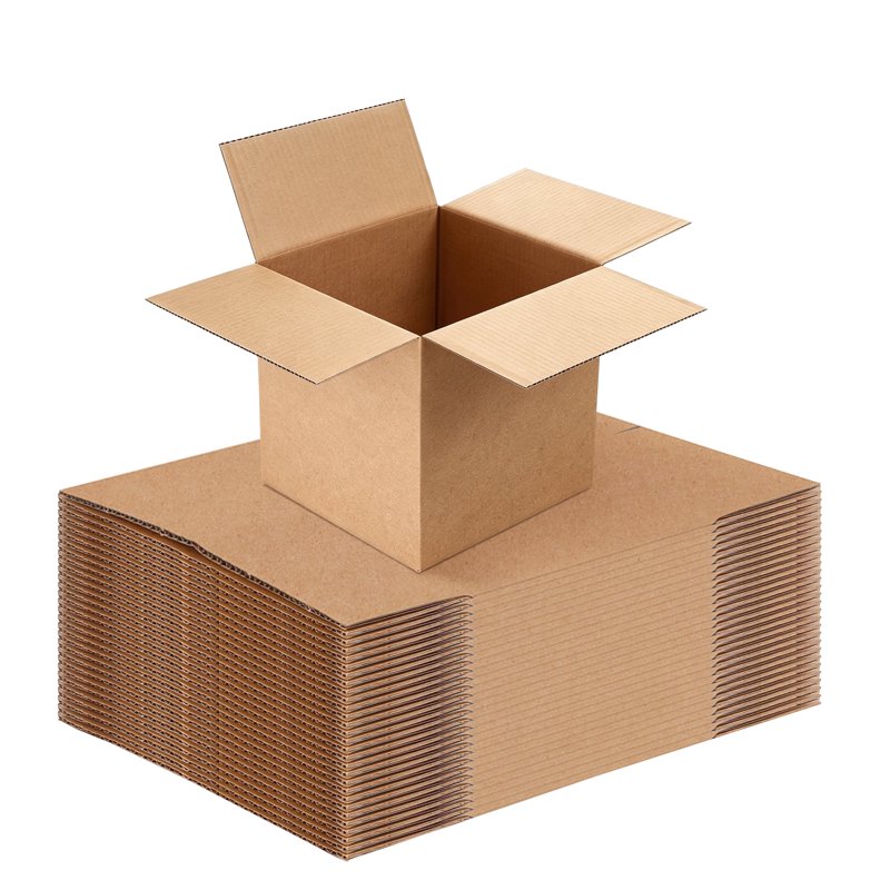 Small Shipping Boxes 4x4x4 Inches Brown Cardboard Pack of 25 for Packing & Mailing
