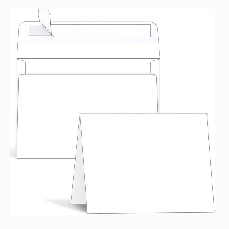 Blank Greeting Cards and Envelopes Set - DIY Invitations & Mailing