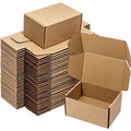 Small Shipping Boxes 25 Pack - 6x4x3 Inch Corrugated Cardboard Mailers for Packaging