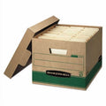 12 Pack Medium-Duty File Storage Boxes with Lift-Off Lid - Recycled Cardboard