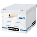 10 Pack Letter and Legal File Storage Boxes with Lift-Off Lids - 10x12x15