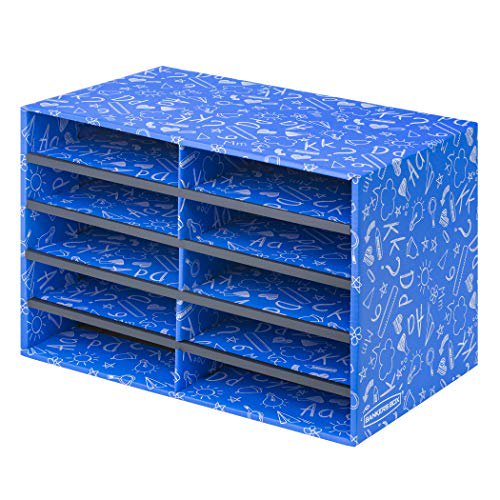 Classroom Literature Organizer with 10 Compartments - Recycled Material