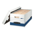 White File Storage Boxes with Lids - 12 Pack, Corrugated Cardboard