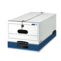 Heavy-Duty Storage File Boxes 12 Pack with Handles - Letter Size