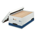 Legal File Storage Box 4-Pack - Extra Strength Foldable Office File Organizer