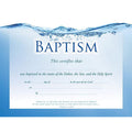 Baptism Certificate Pack of 6 with Envelopes – 8.5 x 11 Inch Religious Certificates