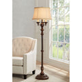 Traditional Floor Lamp with Candelabra Style 4-Light Bell Shade - 64.5" Tall