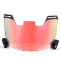 Football Helmet Visor Revo Clear Red Universal Fit Anti-Fog UV Shield