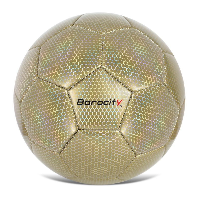 Barocity Size 4 Gold Curve Soccer Ball - Kids 8-12 Training Ball (Includes 1 Deflated Ball)