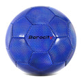 Barocity Blue Size 4 Premium Official Match Soccer Ball - Reflective Rainbow Hex Pattern
