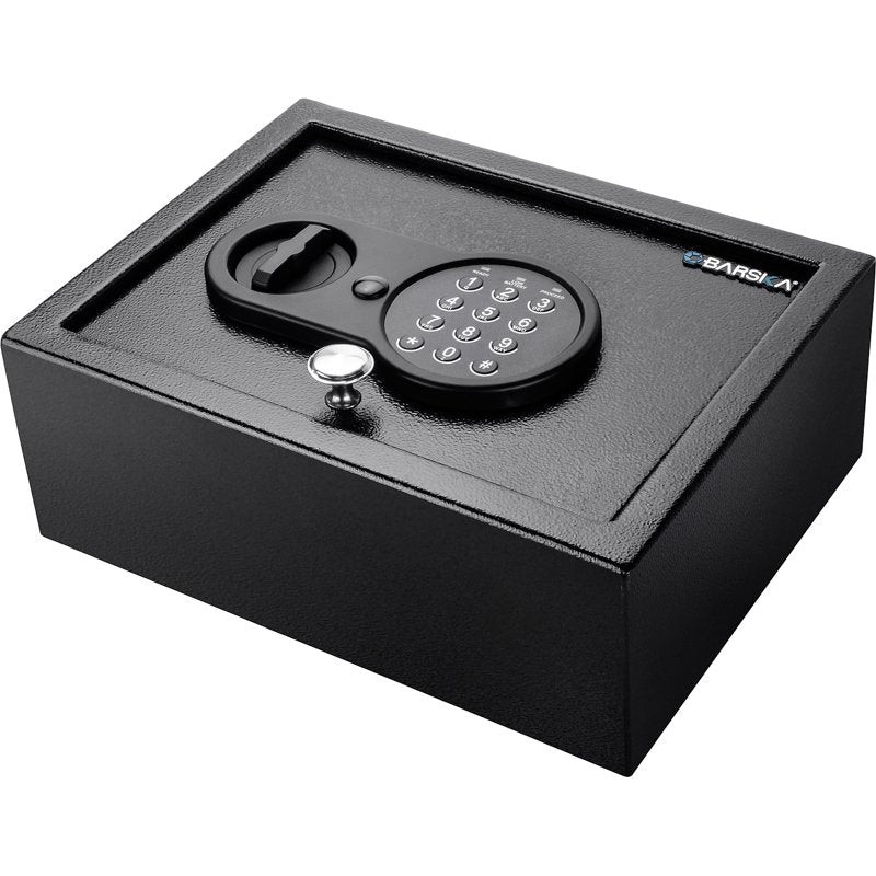 Top Opening Digital Security Drawer Safe 0.21 Cu Ft with Key Lock