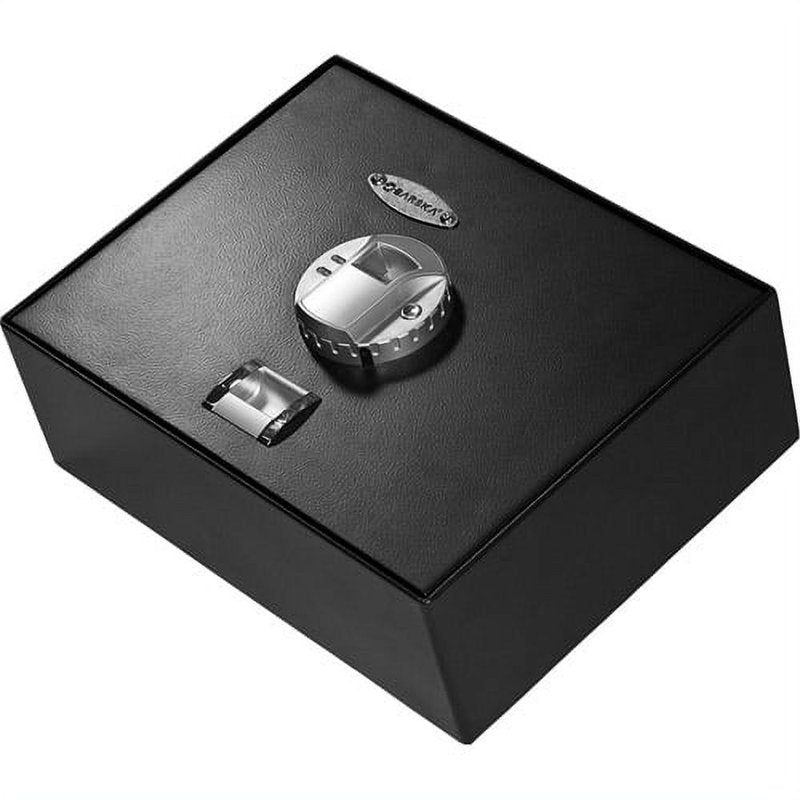 Biometric Fingerprint Safe Box 0.23 Cu Ft Top Opening Security Drawer Safe